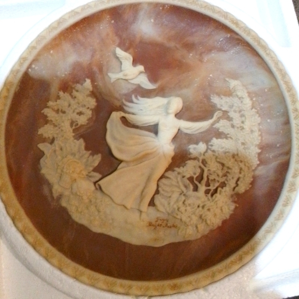 A handmade decor plate